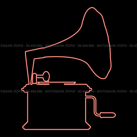 Neon phonograph Gramophone vintage Turntable for vinyl records red color vector illustration image flat style light. Neon phonograph Gramophone vintage Turntable for vinyl records red color vector illustration image flat style. Стоковая иллюстрация, агентство Ingram Publishing / Фотобанк Лори