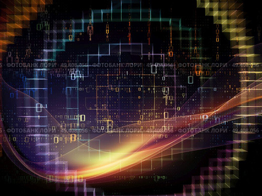 Network series. Backdrop of connected abstract elements on the subject of networking, science, education and modern technology. Стоковое фото, агентство Ingram Publishing / Фотобанк Лори