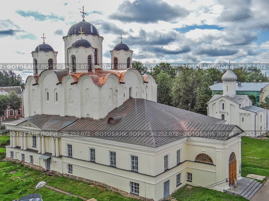 Николо-Дворищенский собор. Великий Новгород (2013 год). Стоковое фото, фотограф Сергей Афанасьев / Фотобанк Лори