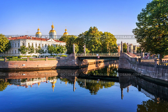 Никольский Морской собор, Семимостье, Крюков канал, Санкт-Петербург. Стоковое фото, фотограф Baturina Yuliya / Фотобанк Лори