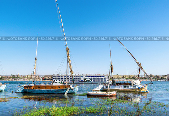 Nile River off the coast of Luxor. Стоковое фото, агентство Ingram Publishing / Фотобанк Лори