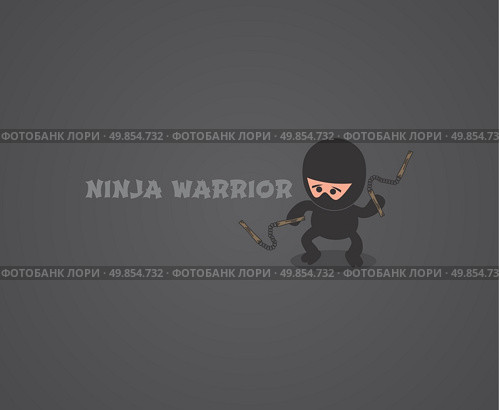 ninja character theme vector graphic art design illustration. Стоковая иллюстрация, агентство Ingram Publishing / Фотобанк Лори