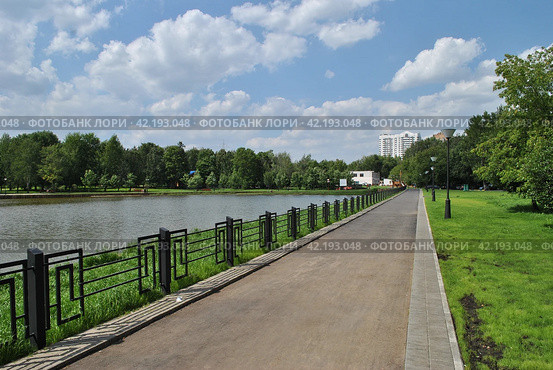 Нижний Афонинский пруд. Район Зюзино. Город Москва (2014 год). Стоковое фото, фотограф lana1501 / Фотобанк Лори