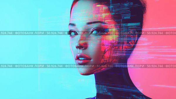 nlp morphing virtual assistant ai generated. Стоковое AI-изображение, AI-художник Vectorwin / Фотобанк Лори