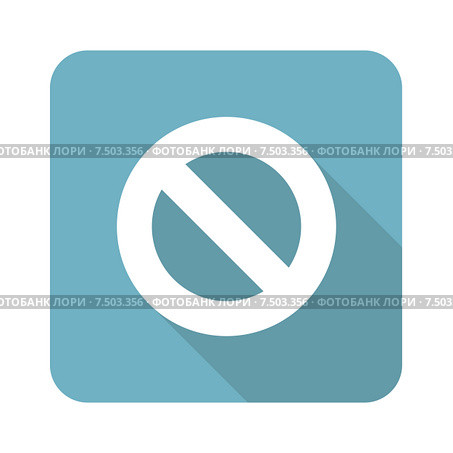 NO sign square icon. Стоковая иллюстрация, иллюстратор Иван Рябоконь / Фотобанк Лори