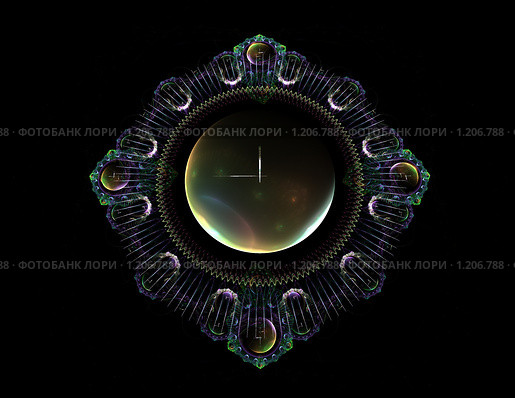 Новогодние часы. Стоковая иллюстрация, иллюстратор Parmenov Pavel / Фотобанк Лори