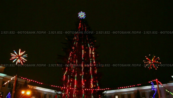Новогодняя елка - таймлапс. Стоковое видео, видеограф Михаил Коханчиков / Фотобанк Лори
