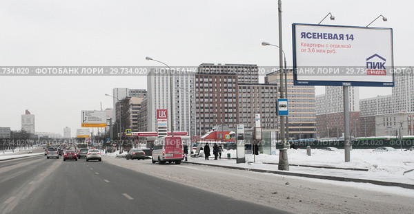 Новые жилые дома на Каширском шоссе, город Москва (2019 год). Редакционное фото, фотограф Дмитрий Неумоин / Фотобанк Лори
