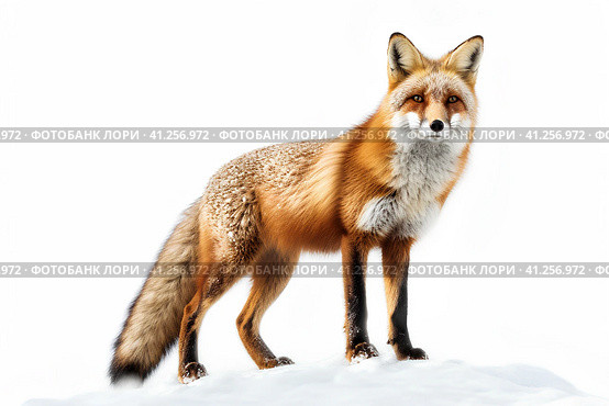 Обыкновенная лисица или рыжая лисица (Vulpes vulpes). Generative AI. Стоковое AI-изображение, AI-художник Щеголева Ольга / Фотобанк Лори