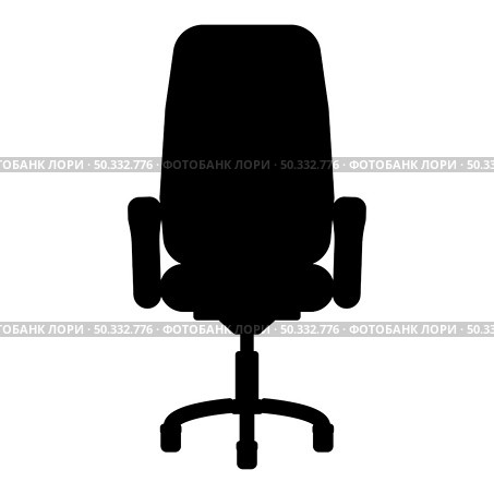 Office chair recliner icon black color vector illustration flat style simple image. Office chair recliner icon black color vector illustration flat style image. Стоковая иллюстрация, агентство Ingram Publishing / Фотобанк Лори