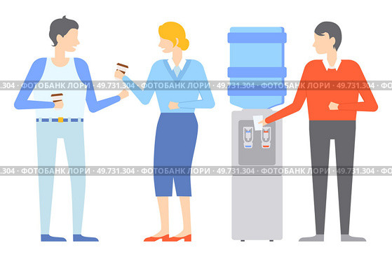 Office people worker. Vector illustration. The office people worker metaphor symbolizes interconnectedness individuals in workplace Working in organized and efficient manner is essential. Office people worker. Businessmen and businesswomen in company contribute to its growth and success. Стоковая иллюстрация, агентство Ingram Publishing / Фотобанк Лори