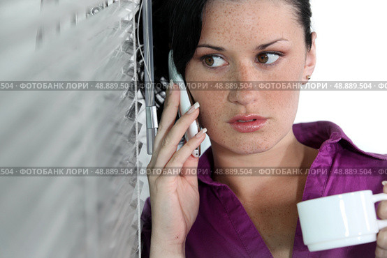 Office worker with coffee. Стоковое фото, агентство Ingram Publishing / Фотобанк Лори