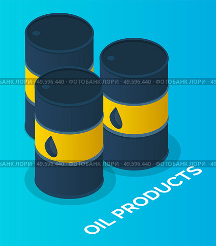 Oil petroleum industry, barrels with oil products, isolated at blue symbols. Storage, tank, cistern, vat, tub with oil. Resorvoir, with crude oil. Making industrial petroleum for different purposes. Oil petroleum industry, barrels with oil products, isolated symbols, storage, tank, cistern with oil. Стоковая иллюстрация, агентство Ingram Publishing / Фотобанк Лори