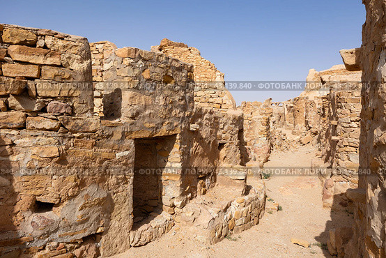 Old Berber settlement Ksar Beni Barka in Tunisia. Стоковое фото, фотограф Яков Филимонов / Фотобанк Лори