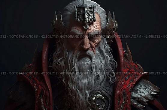 Old man fabled Koschei Deathless. Generate ai. Стоковое AI-изображение, AI-художник Иван Рябоконь / Фотобанк Лори