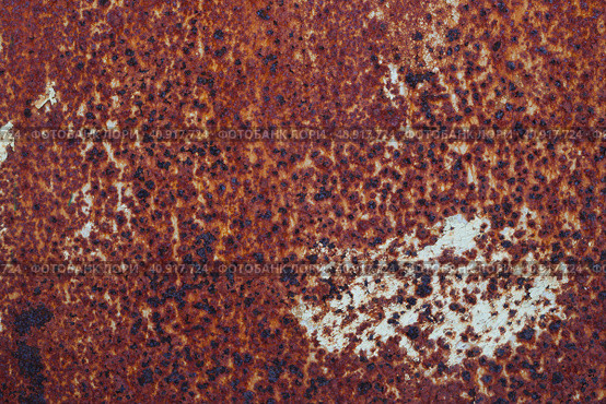 Old rusted metal texture. The surface of rough iron wall. Perfect for background and grunge design. Стоковое фото, фотограф Андрей Степанов / Фотобанк Лори