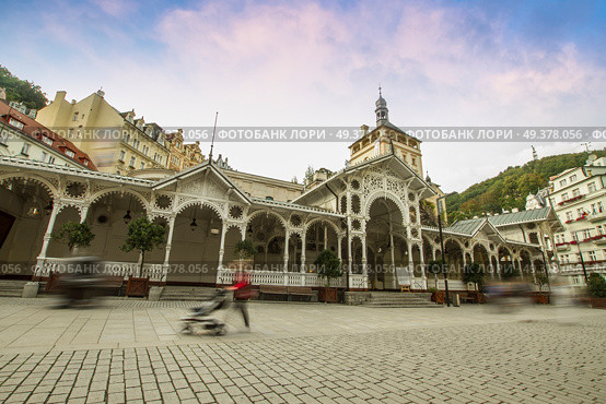 old streets in the Czech city of Karlovy Vary. Стоковое фото, агентство Ingram Publishing / Фотобанк Лори