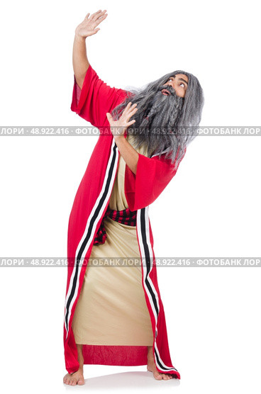 Old wizard isolated on the white background. Стоковое фото, агентство Ingram Publishing / Фотобанк Лори