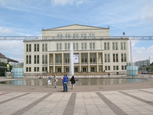 Оперный театр в Лейпциге (2012 год). Редакционное фото, фотограф Михаил Головкин / Фотобанк Лори