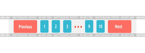 Order number page next and previous. Previous or next, app button, button website, left and right website element, navigation interface website element, back and forward website element illustration. Стоковая иллюстрация, агентство Ingram Publishing / Фотобанк Лори