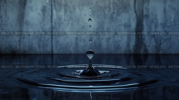 osmosis absorbing water drop ai generated. Стоковое AI-изображение, AI-художник Vectorwin / Фотобанк Лори