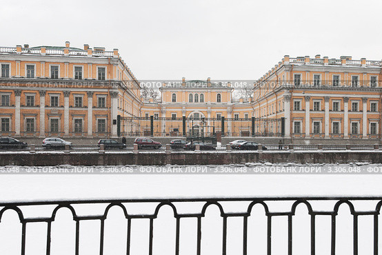 Особняк Г.Р.Державина на Фонтанке. Санкт-Петербург (2012 год). Стоковое фото, фотограф Александр Алексеев / Фотобанк Лори