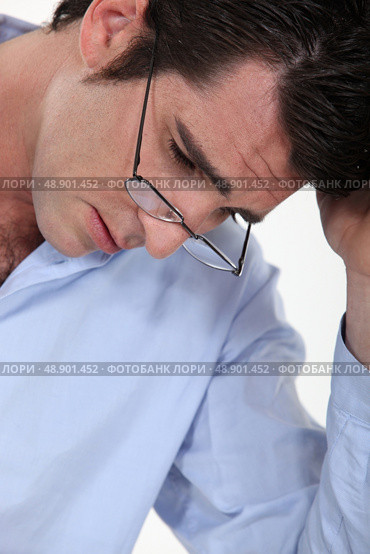 Overwhelmed businessman. Стоковое фото, агентство Ingram Publishing / Фотобанк Лори