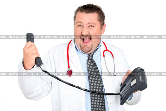 Overwhelmed doctor. Стоковое фото, агентство Ingram Publishing / Фотобанк Лори