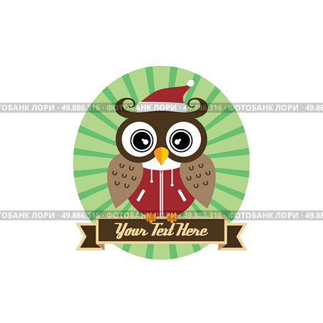 owl art theme. cool owl art theme vector graphic illustration. Стоковая иллюстрация, агентство Ingram Publishing / Фотобанк Лори