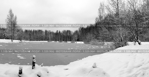 Озеро в снегу. Стоковое фото, фотограф Тарановский Д. / Фотобанк Лори