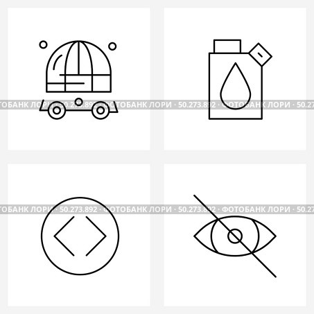 Pack of 4 Universal Line Icons for Web Applications sports; left; atomic; radioactivity; eye Vector Illustration. Стоковая иллюстрация, агентство Ingram Publishing / Фотобанк Лори