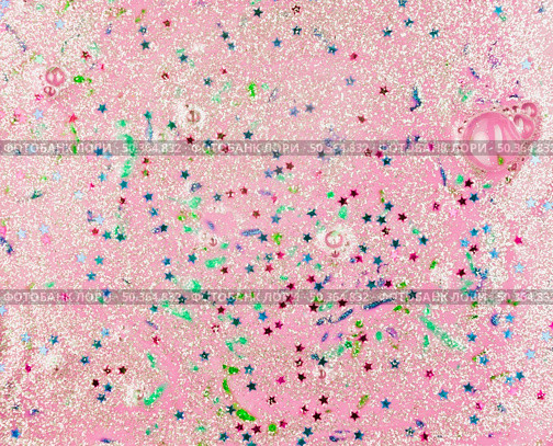 painted light pink water with bright star spangles. Стоковое фото, агентство Ingram Publishing / Фотобанк Лори