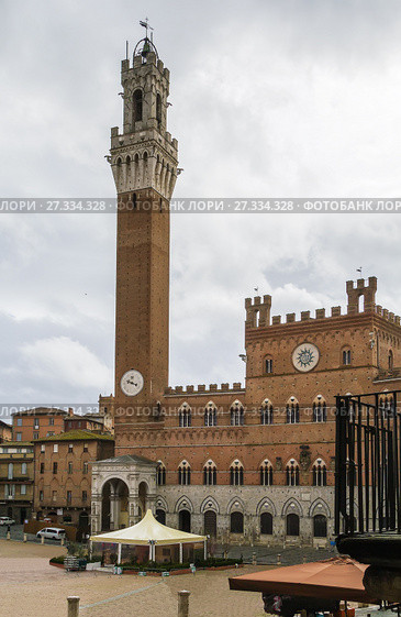 Palazzo Publico, Siena, Italy (2015 год). Стоковое фото, фотограф Boris Breytman / Фотобанк Лори