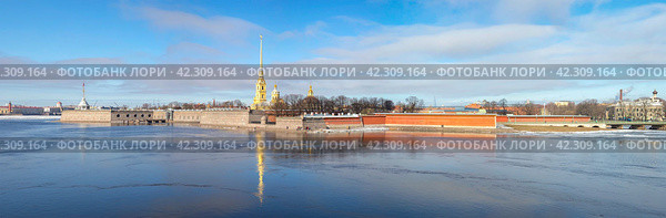 Панорама исторического центра Санкт-Петербурга (2022 год). Стоковое фото, фотограф Анна Карасева / Фотобанк Лори