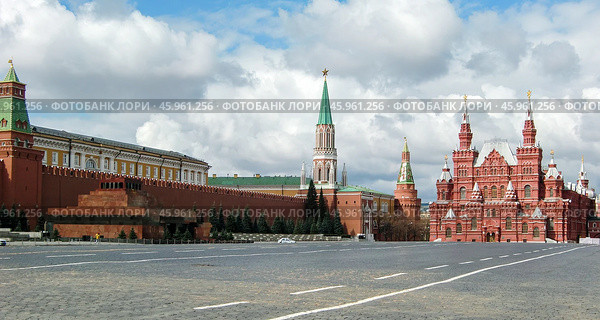 Панорама Красной площади. Москва. (2020 год). Редакционное фото, фотограф Лариса Гордеева / Фотобанк Лори