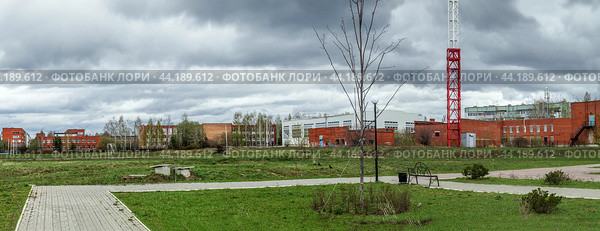 Панорама  Воротынска (2024 год). Стоковое фото, фотограф Василий Мальцев / Фотобанк Лори