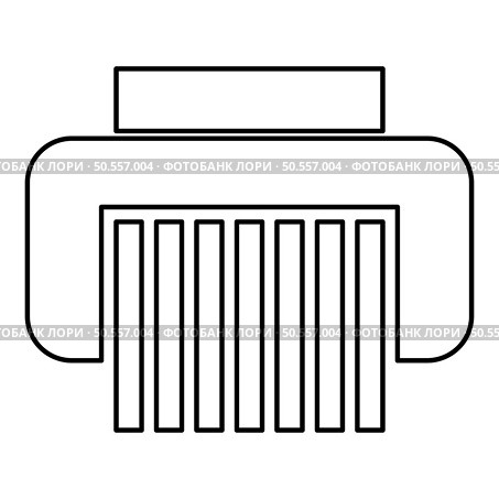 Paper shredder confidential paper grinder document office tools contour outline line icon black color vector illustration image thin flat style simple. Paper shredder confidential paper grinder document office tools contour outline line icon black color vector illustration image thin flat style. Стоковая иллюстрация, агентство Ingram Publishing / Фотобанк Лори