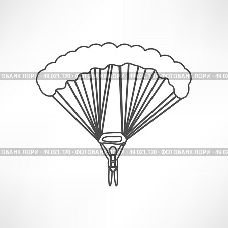 parachute icon. Стоковая иллюстрация, агентство Ingram Publishing / Фотобанк Лори