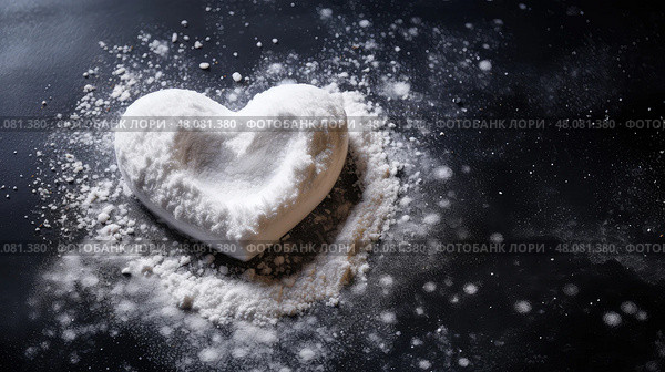 passi heart on dark background ai generated. Стоковое AI-изображение, AI-художник Vectorwin / Фотобанк Лори