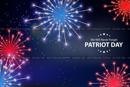 Patriot Day Background. September 11 Poster. We will never forget. Vector Illustration EPS10. Patriot Day Background. September 11 Poster. We will never forget. Vector Illustration. Стоковая иллюстрация, агентство Ingram Publishing / Фотобанк Лори