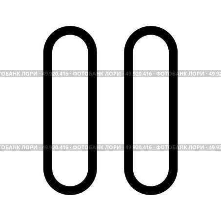 Pause icon . Стоковая иллюстрация, агентство Ingram Publishing / Фотобанк Лори