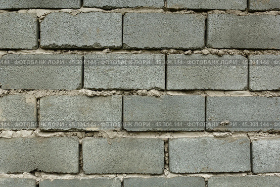 Пенобетон. Блоки. Кладка. Wall of white foam blocks. Стоковое фото, фотограф Павел Проскуряков / Фотобанк Лори