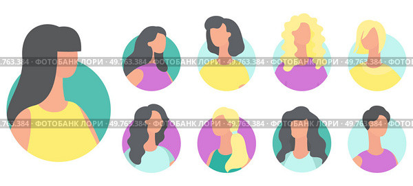 People avatar vector illustration. Identification is process verifying and confirming persons identity Recognition acknowledges and appreciates persons contributions and accomplishments People avatars. People avatar. Human faces convey myriad emotions and expressions define person. Стоковая иллюстрация, агентство Ingram Publishing / Фотобанк Лори
