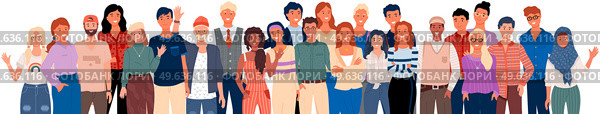 People greeting gesture. Different nations representatives waving hand saying hi. Men, women say hello. People waving hands and gesturing in friendly way. Characters wave their hand and say welcome hi. People greeting gesture. Different nations representatives waving hand saying hello. Стоковая иллюстрация, агентство Ingram Publishing / Фотобанк Лори
