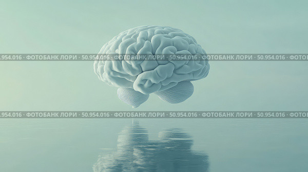 perception floating brain ai generated. Стоковое AI-изображение, AI-художник Vectorwin / Фотобанк Лори