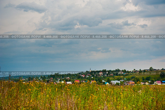 Перед грозой. Село Хатунь. Ступинский район. Московская область (2015 год). Стоковое фото, фотограф E. O. / Фотобанк Лори