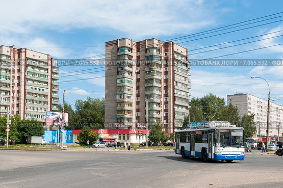 Перекресток Упита, Строителей и Московской. Киров (2012 год). Редакционное фото, фотограф Ольга Визави / Фотобанк Лори