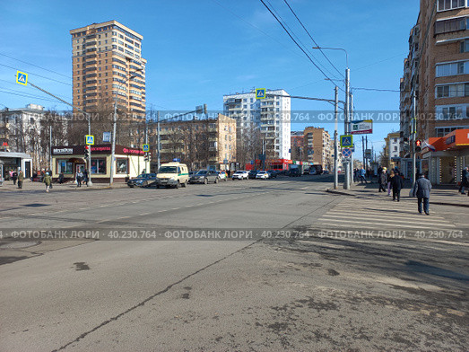 Первомайская улица. Район Измайлово. Город Москва (2023 год). Редакционное фото, фотограф lana1501 / Фотобанк Лори