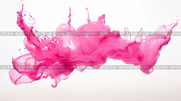 photograph pink paint stroke ai generated. Стоковое AI-изображение, AI-художник Vectorwin / Фотобанк Лори