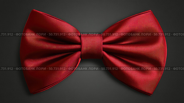 photorealistic red bow tie. Стоковое фото, фотограф Vectorwin / Фотобанк Лори